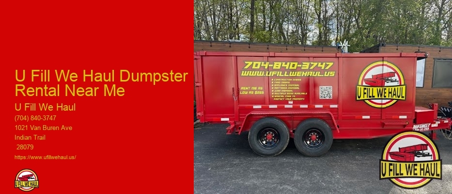 Dumpster Rental Prices Near Me